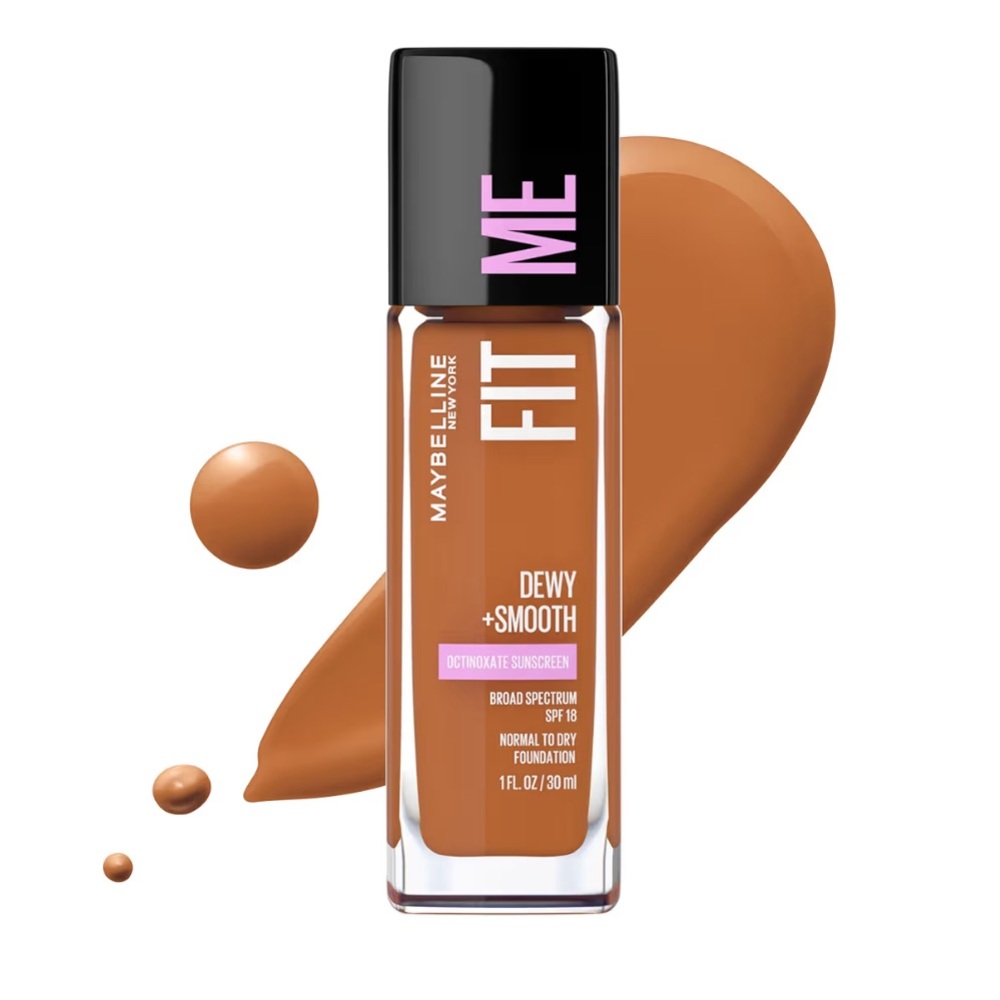 MAYBELLINE Fit Me Dewy + Smooth Liquid Foundation 360 Mocha, NEW